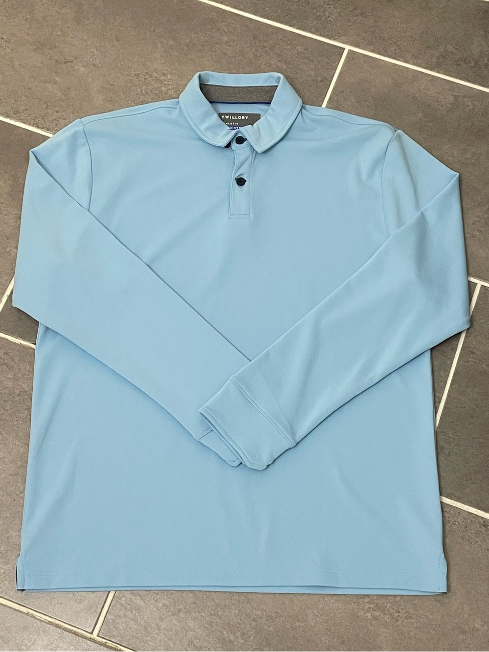 Twillory Athleisure Long Sleeve Polo size Large